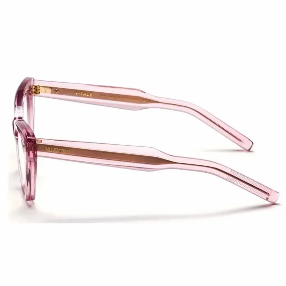 New! Valentino TALE VLX 140C, Chic Pink Cat-Eyeglasses, Authentic
